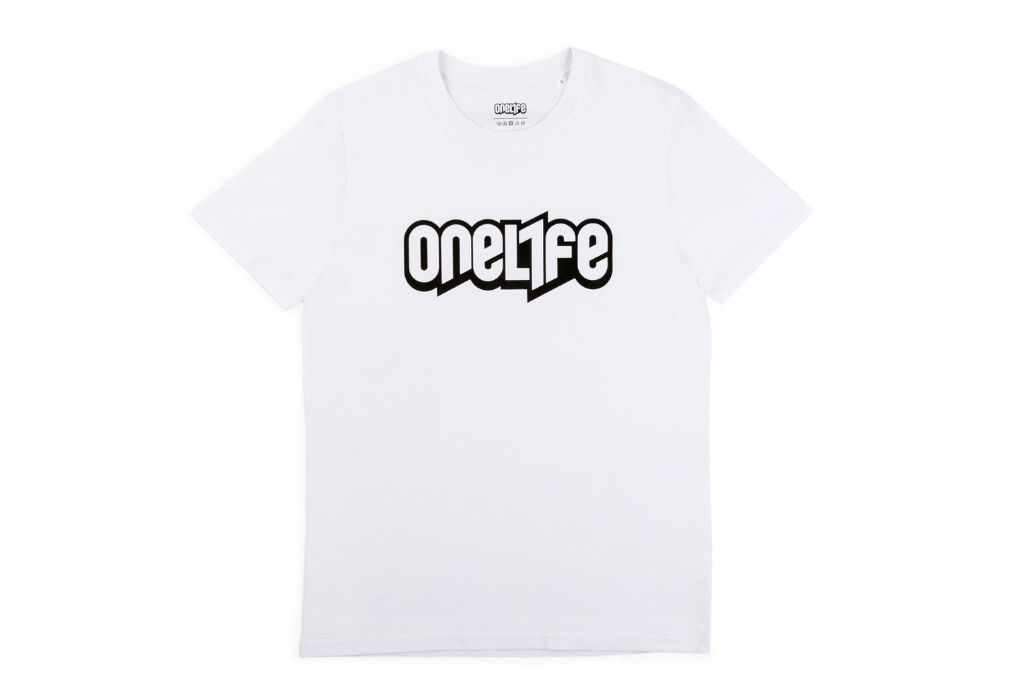 OneLife Classics Essential T-Shirt in White Black