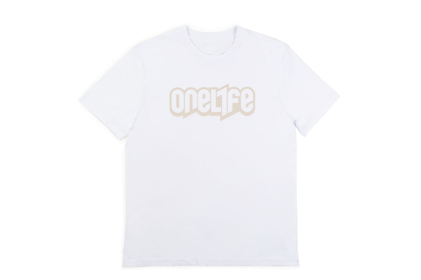 OneLife Classics Essential T-Shirt in White Sand