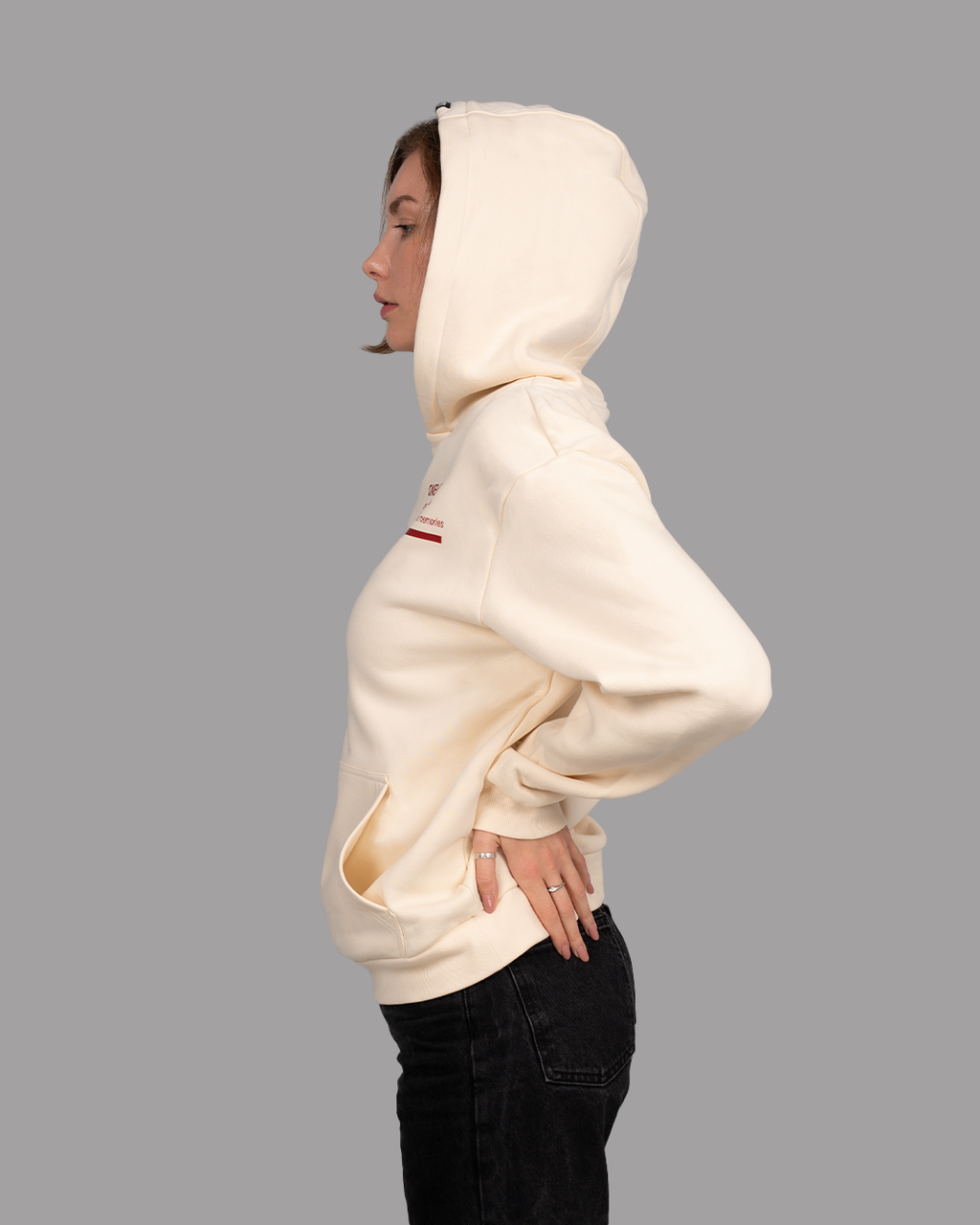 Winter Shifts Cream Hoodie