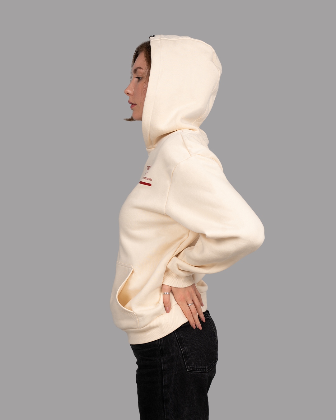 Winter Shifts Cream Hoodie
