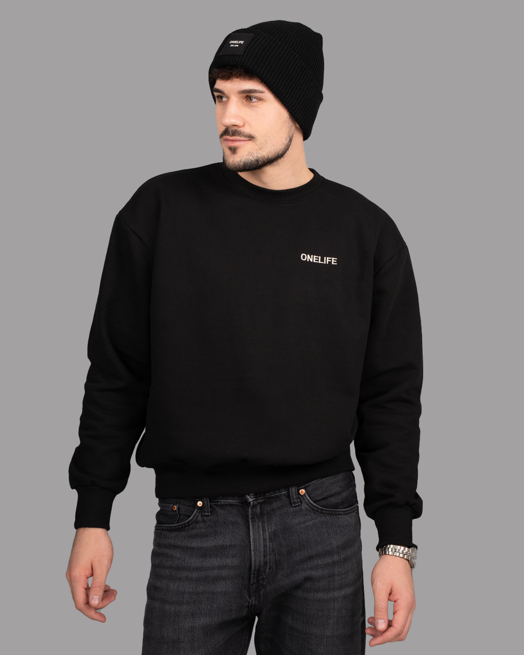 Winter Shifts Black Beanie