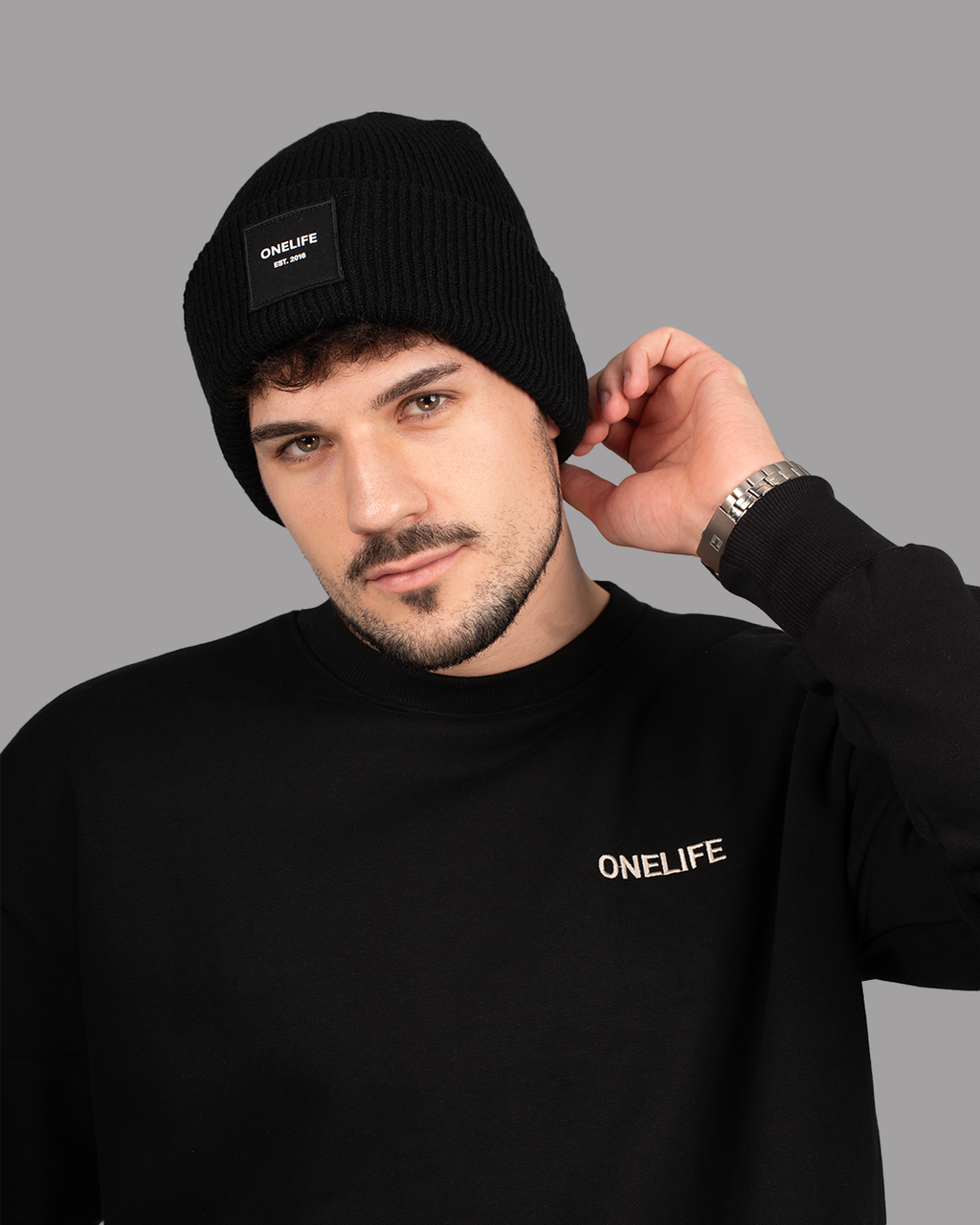 Winter Shifts Black Beanie