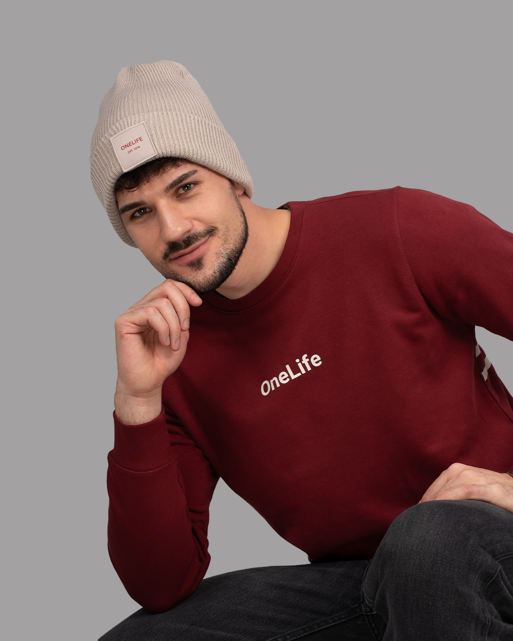 Winter Shifts Beige Beanie