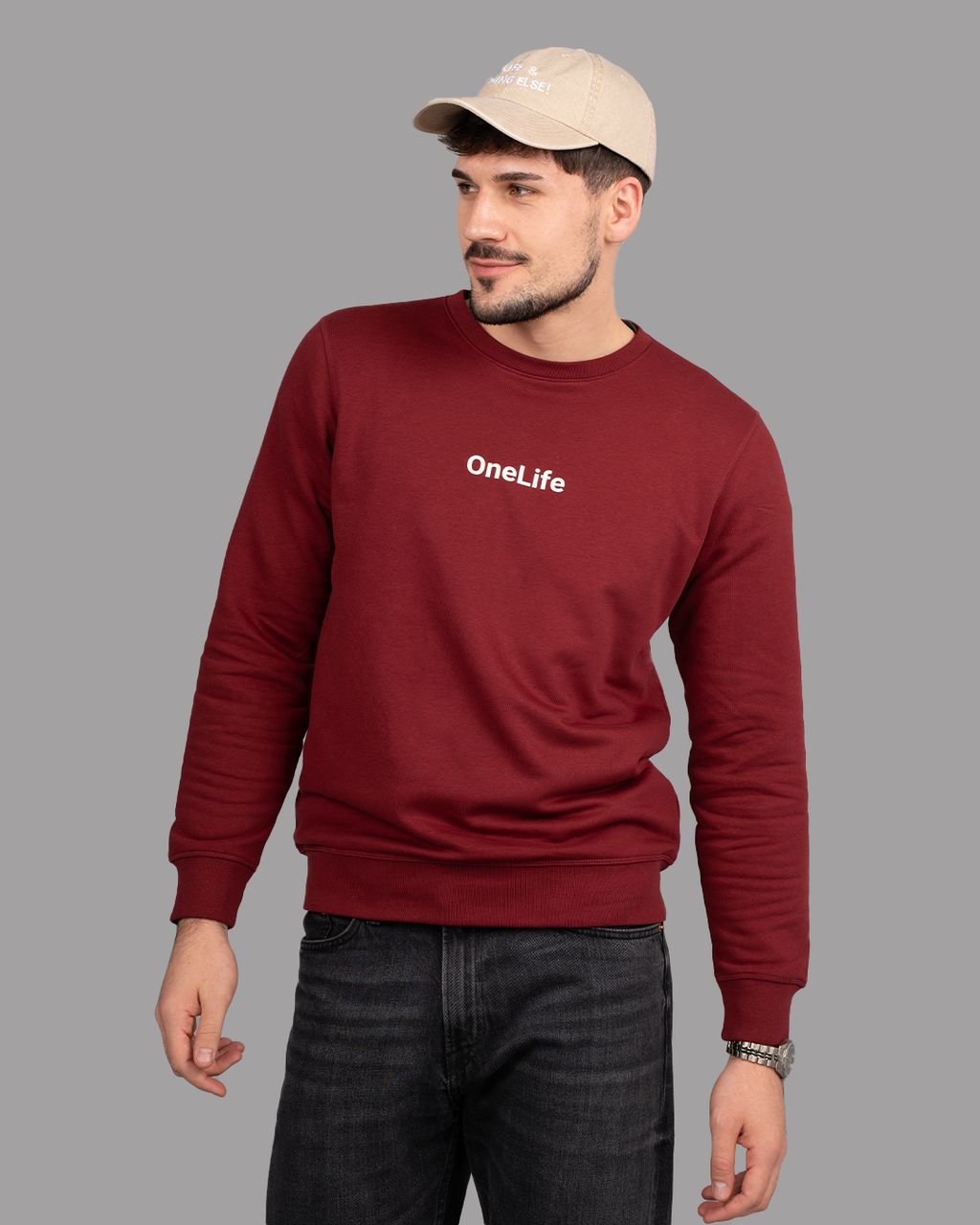 Winter Shifts Beige Cap