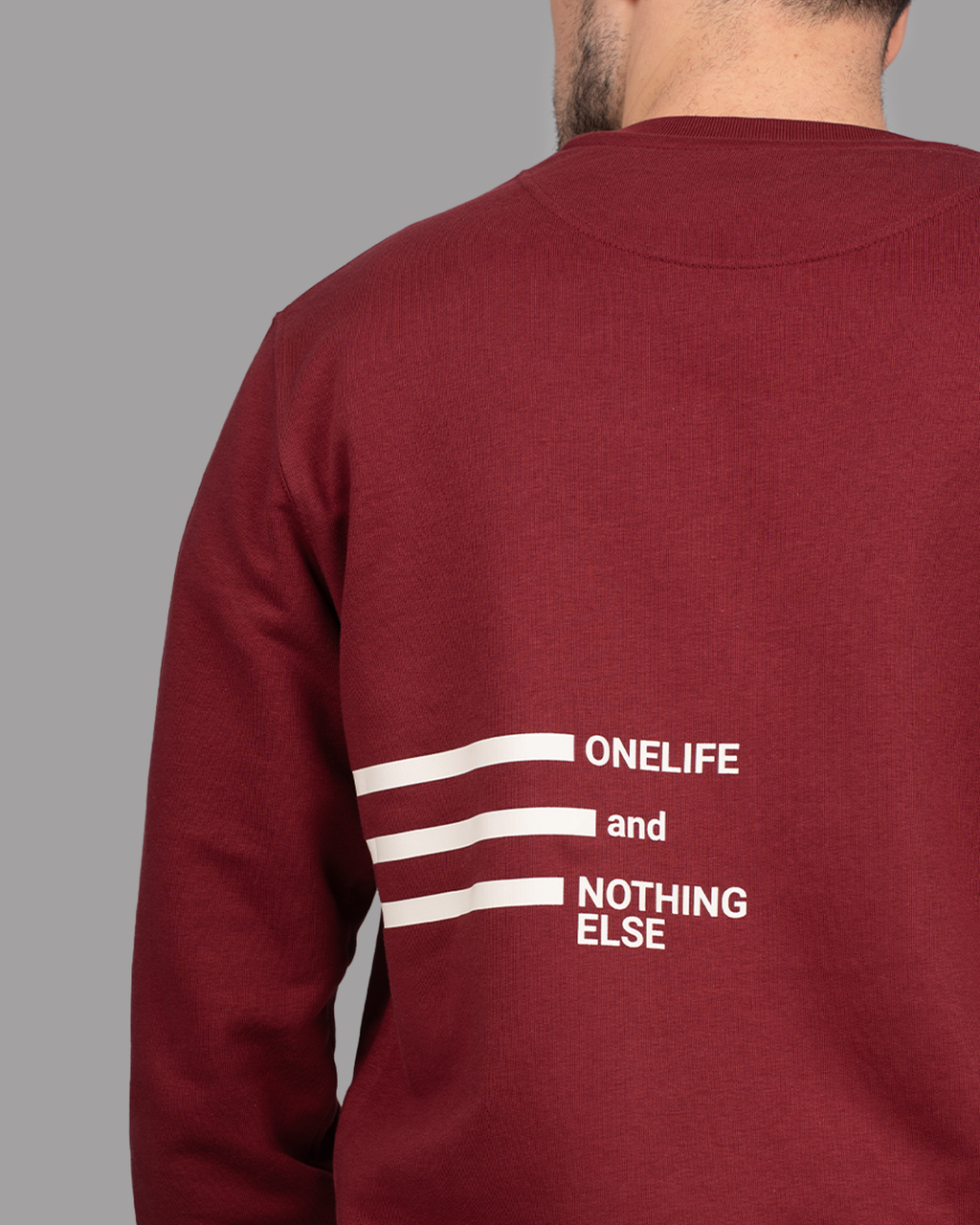 Winter Shifts Burgundy Crewneck
