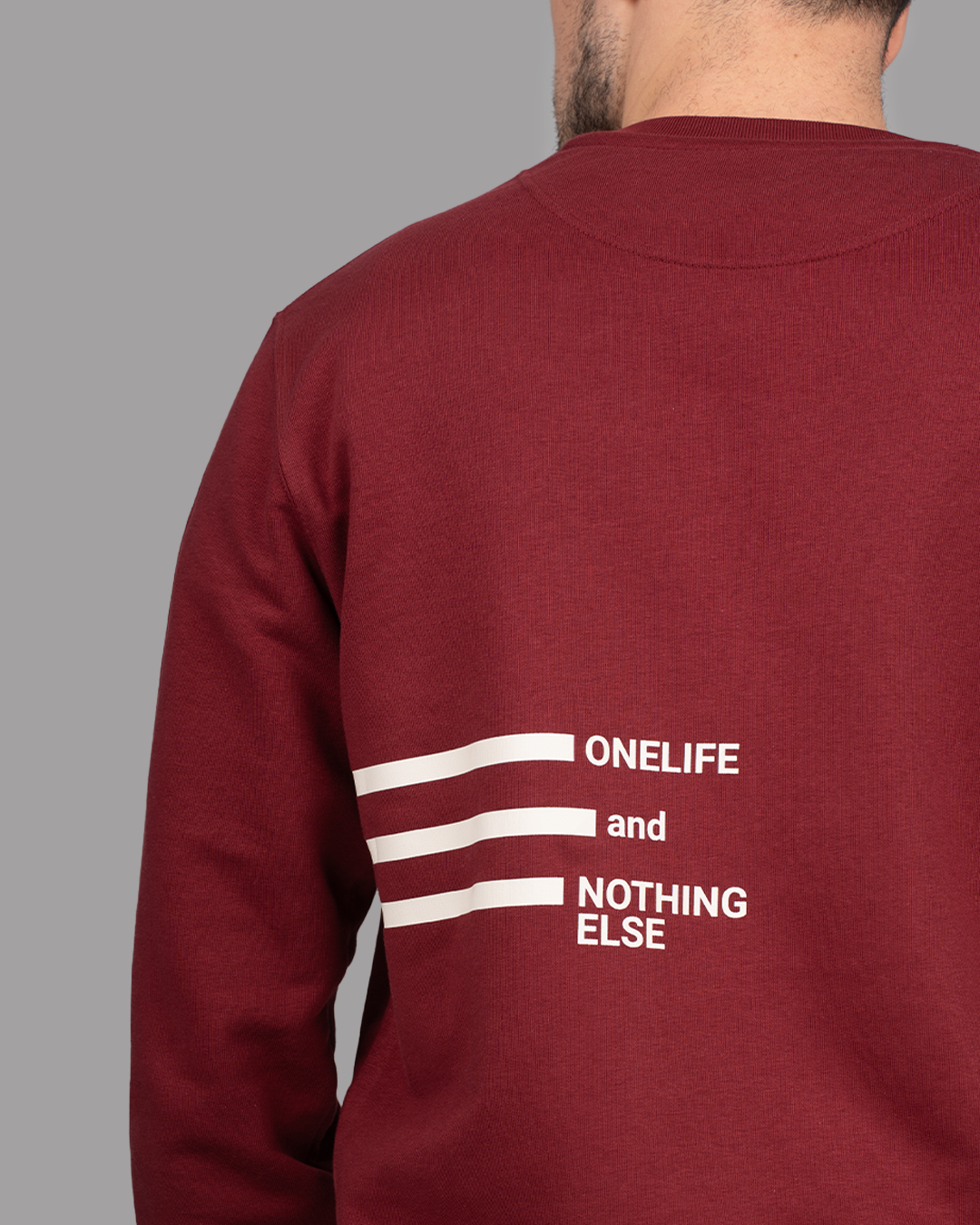 Winter Shifts Burgundy Crewneck