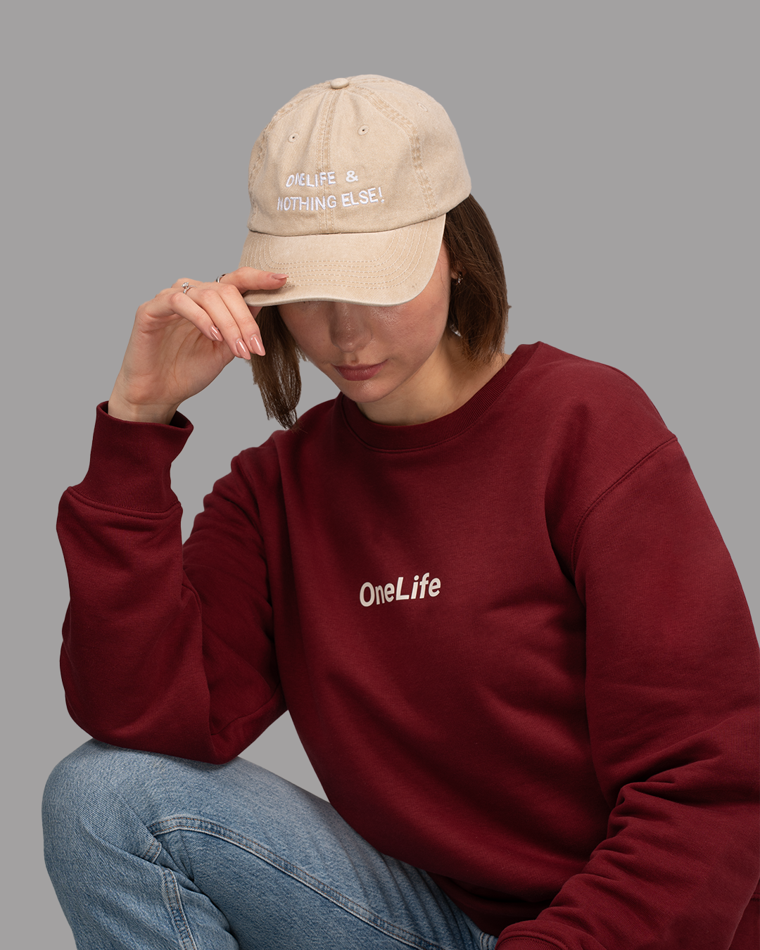 Winter Shifts Beige Cap