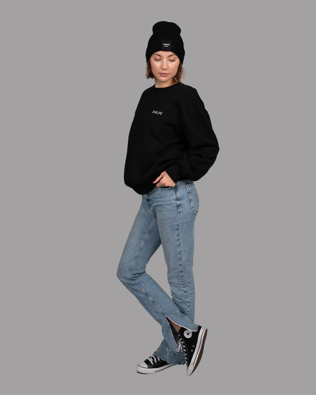 Winter Shifts Black Beanie