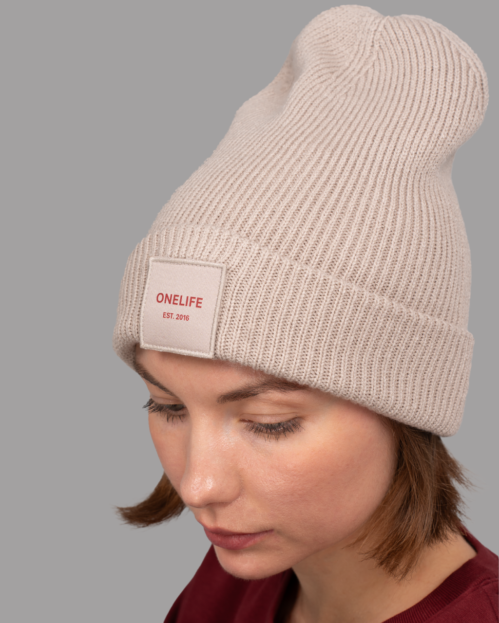 Winter Shifts Beige Beanie