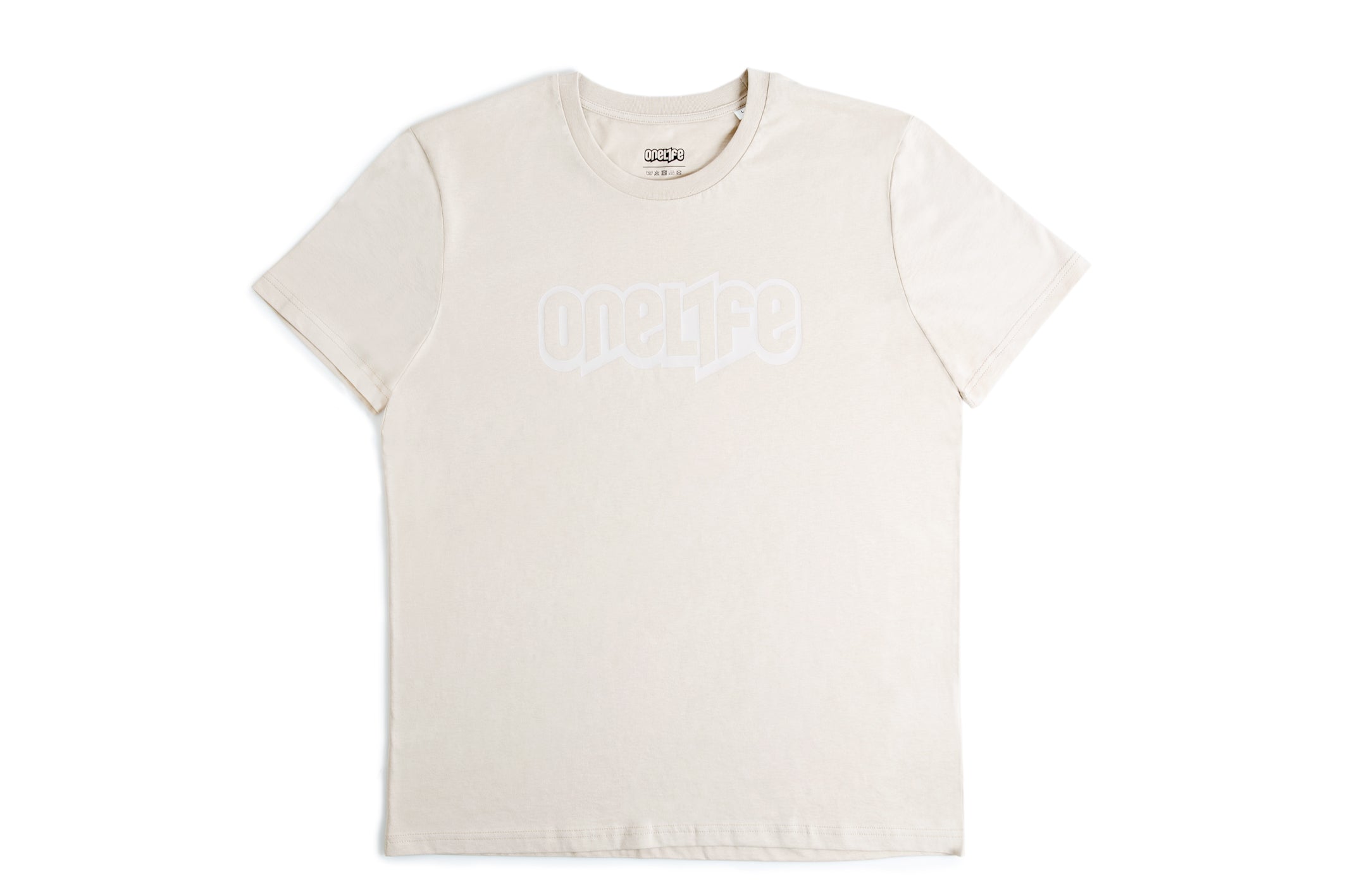 OneLife Classics Essential T-Shirt in Pure Sand