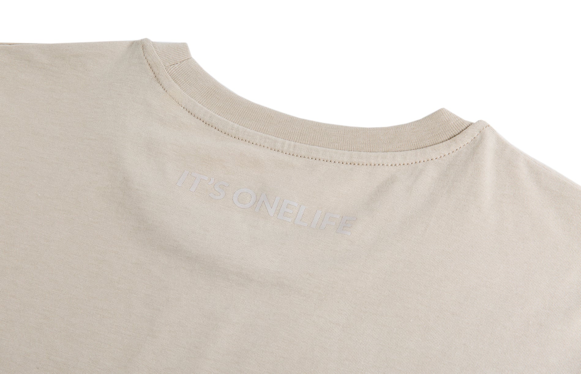 OneLife Classics Essential T-Shirt in Pure Sand