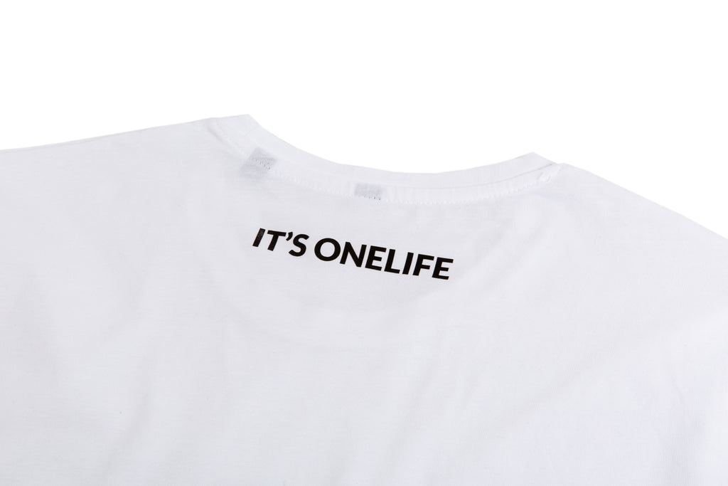 OneLife Classics Essential T-Shirt in White Black
