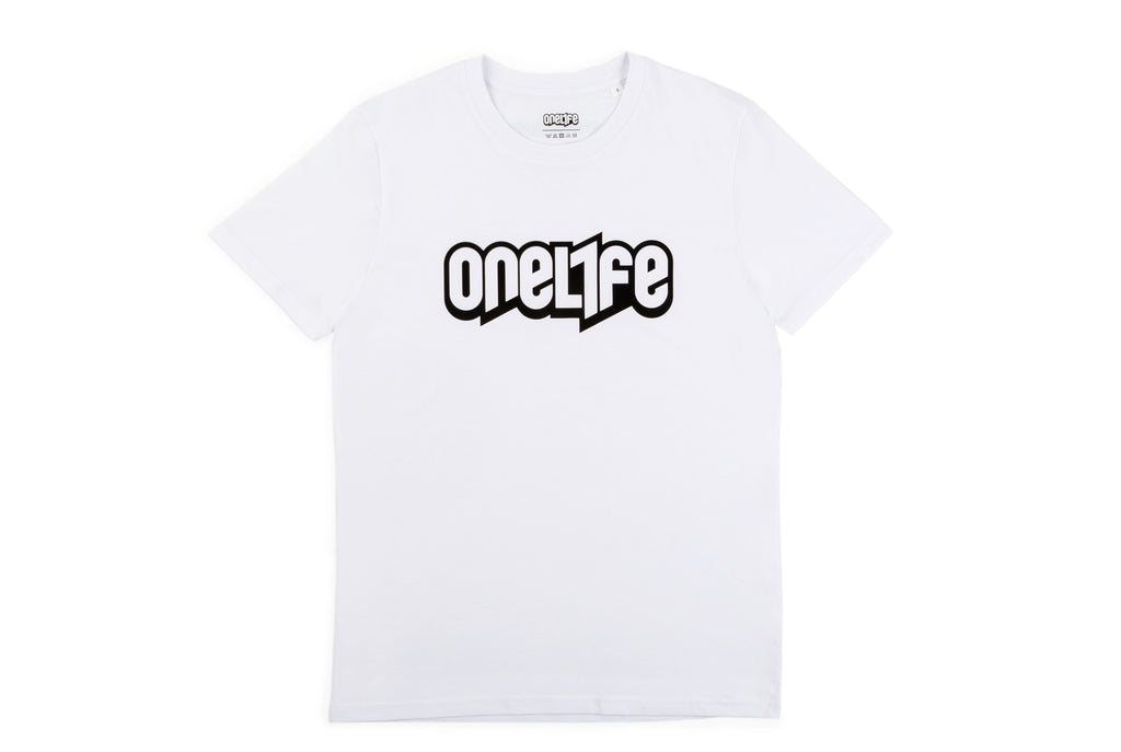 OneLife Classics Essential T-Shirt in White Black