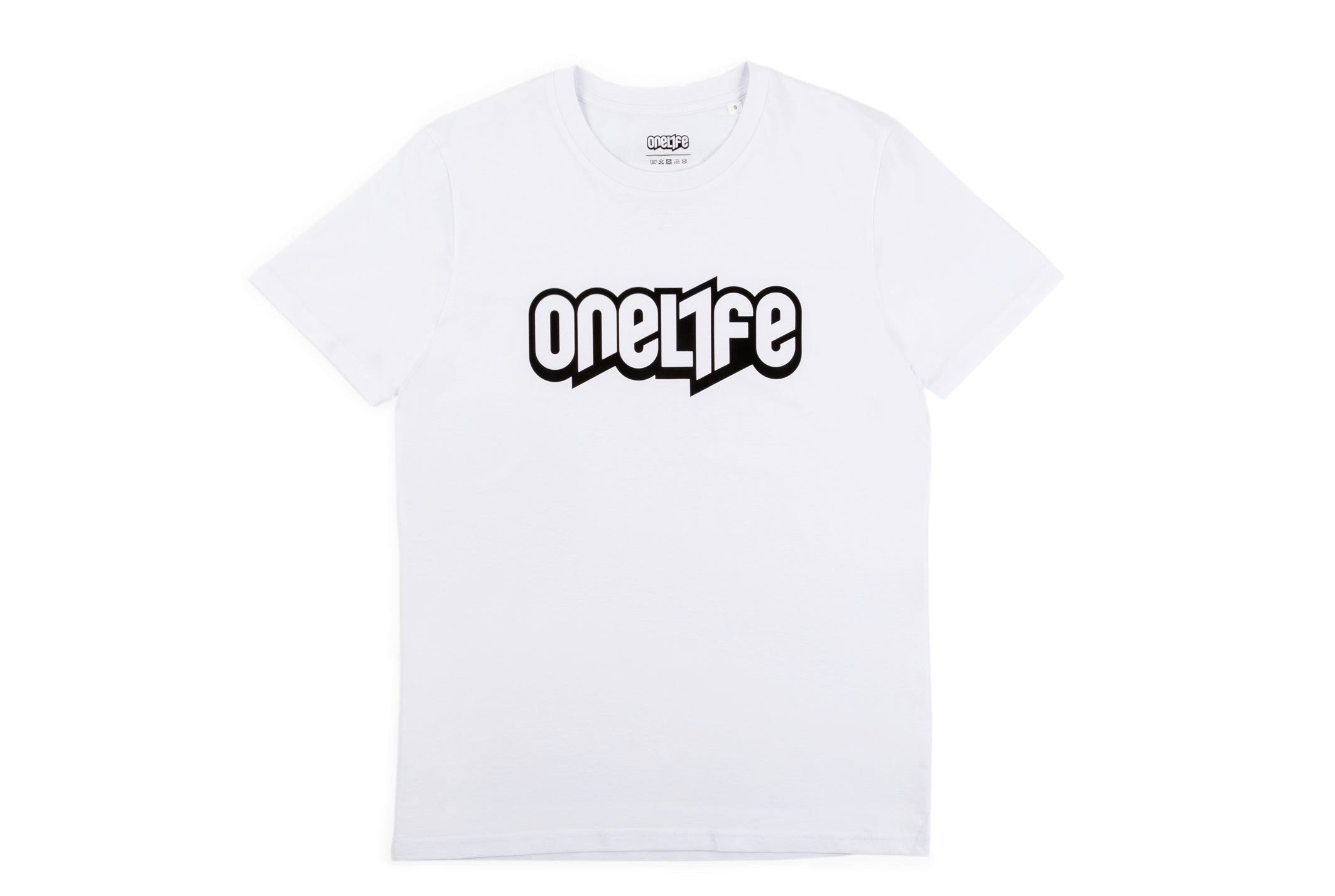 OneLife Classics Essential T-Shirt in White Black