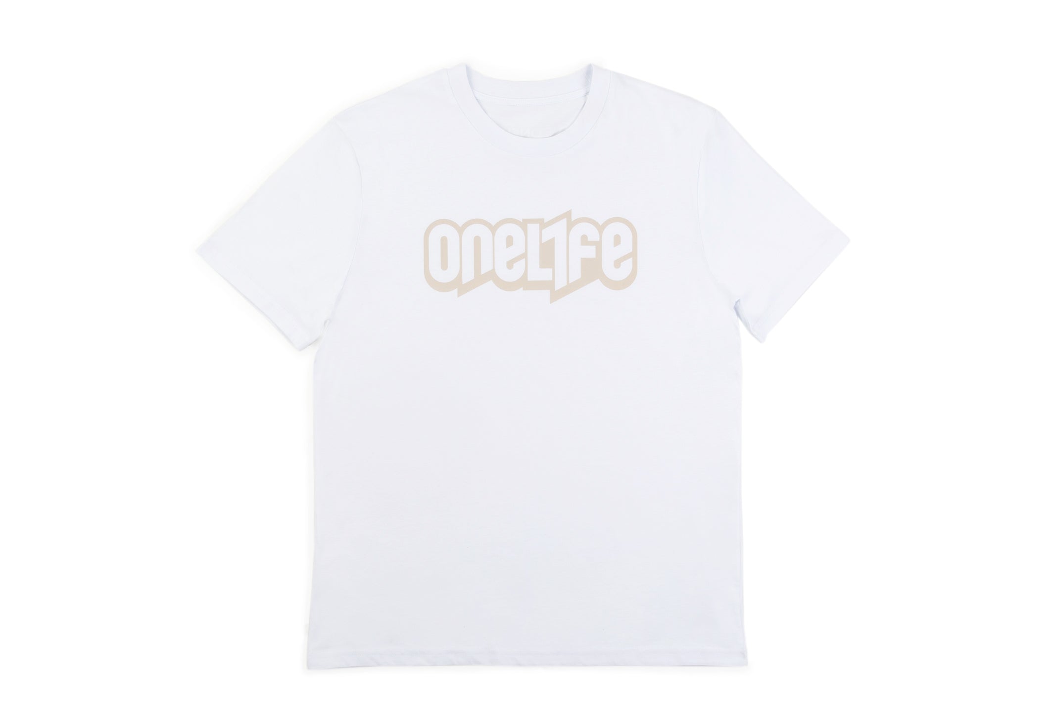 OneLife Classics Essential T-Shirt in White Sand