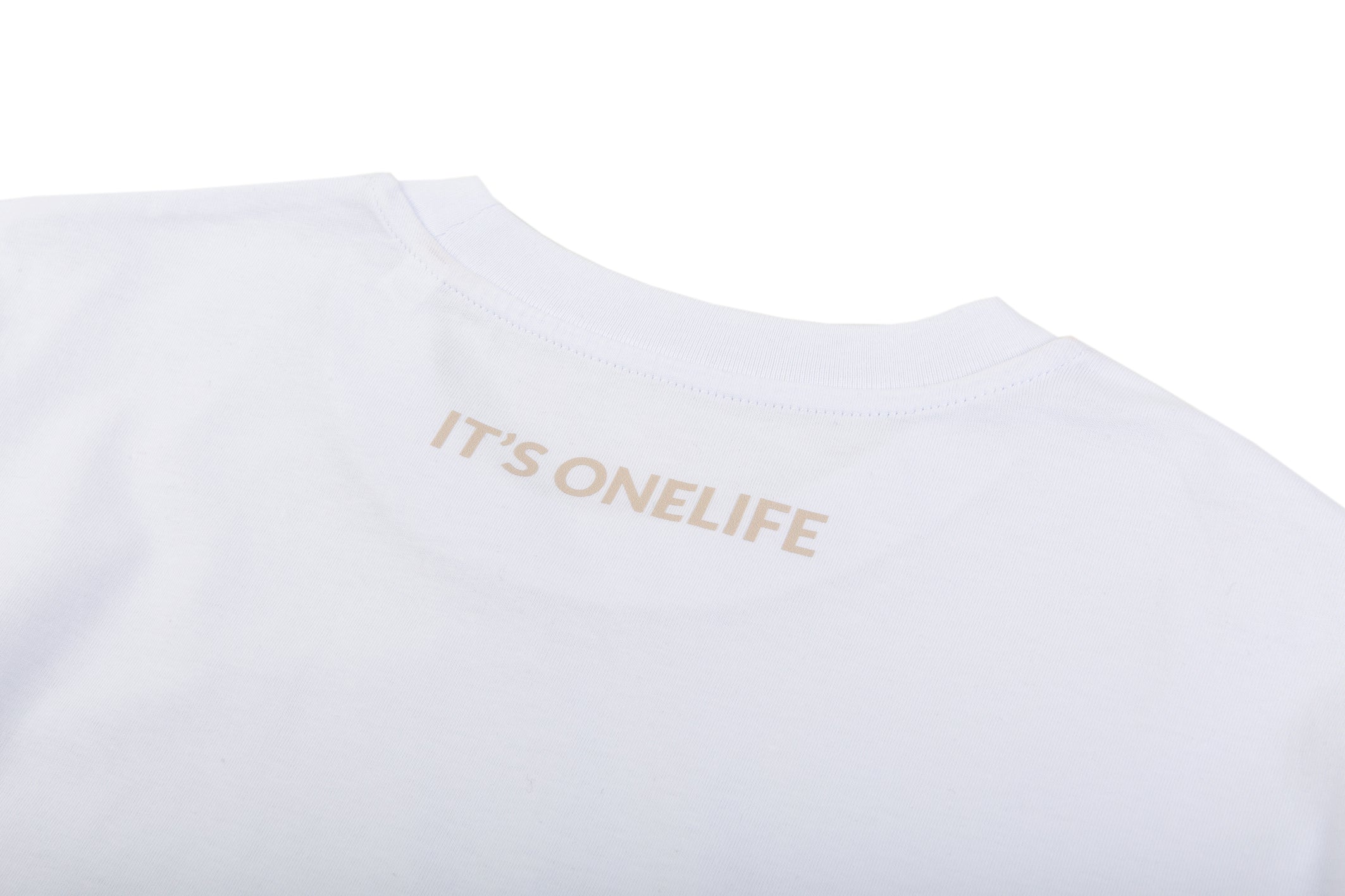 OneLife Classics Essential T-Shirt in White Sand