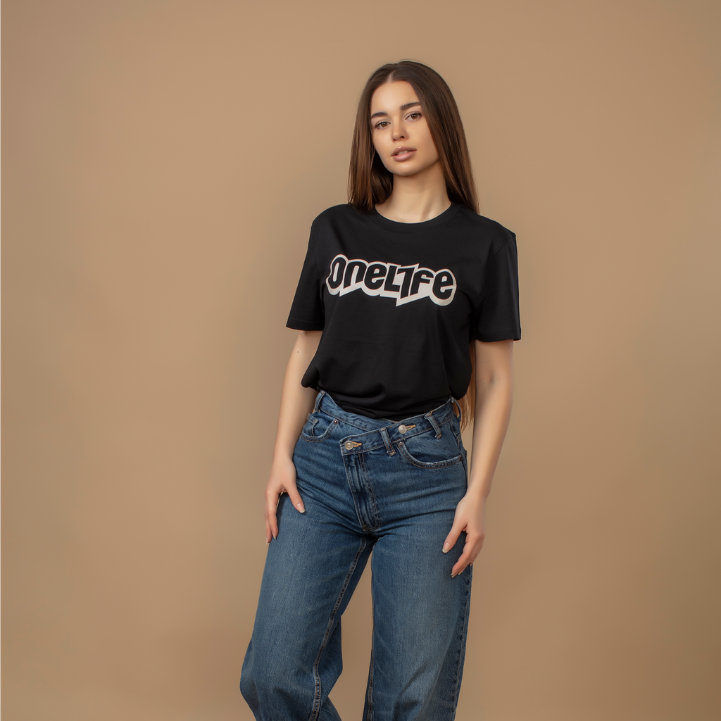 Majica OneLife Classics Essential v črni peščeni barvi