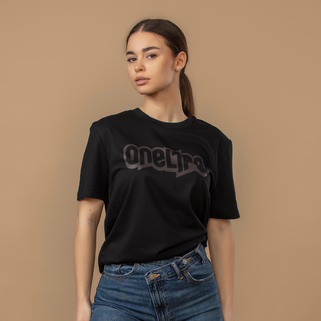 OneLife Classics Essential T-Shirt in Pure Black